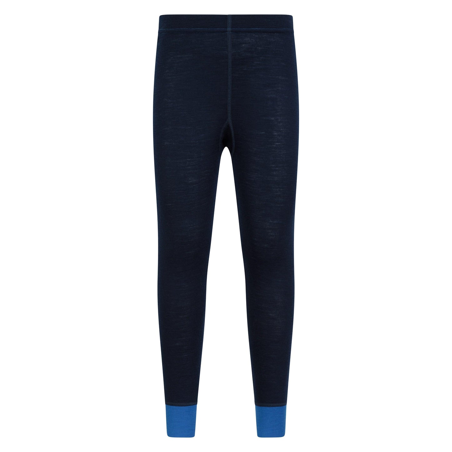 Black-Blue - Front - Mountain Warehouse Childrens-Kids II Merino Wool Base Layer Bottoms