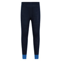 Black-Blue - Front - Mountain Warehouse Childrens-Kids II Merino Wool Base Layer Bottoms