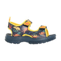 Navy-Mustard - Pack Shot - Mountain Warehouse Childrens-Kids Sandals