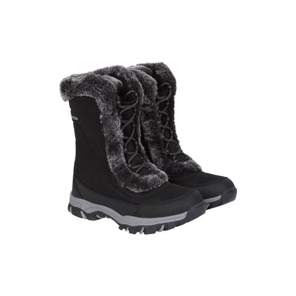 Jet Black - Front - Mountain Warehouse Womens-Ladies Ohio Snow Boots