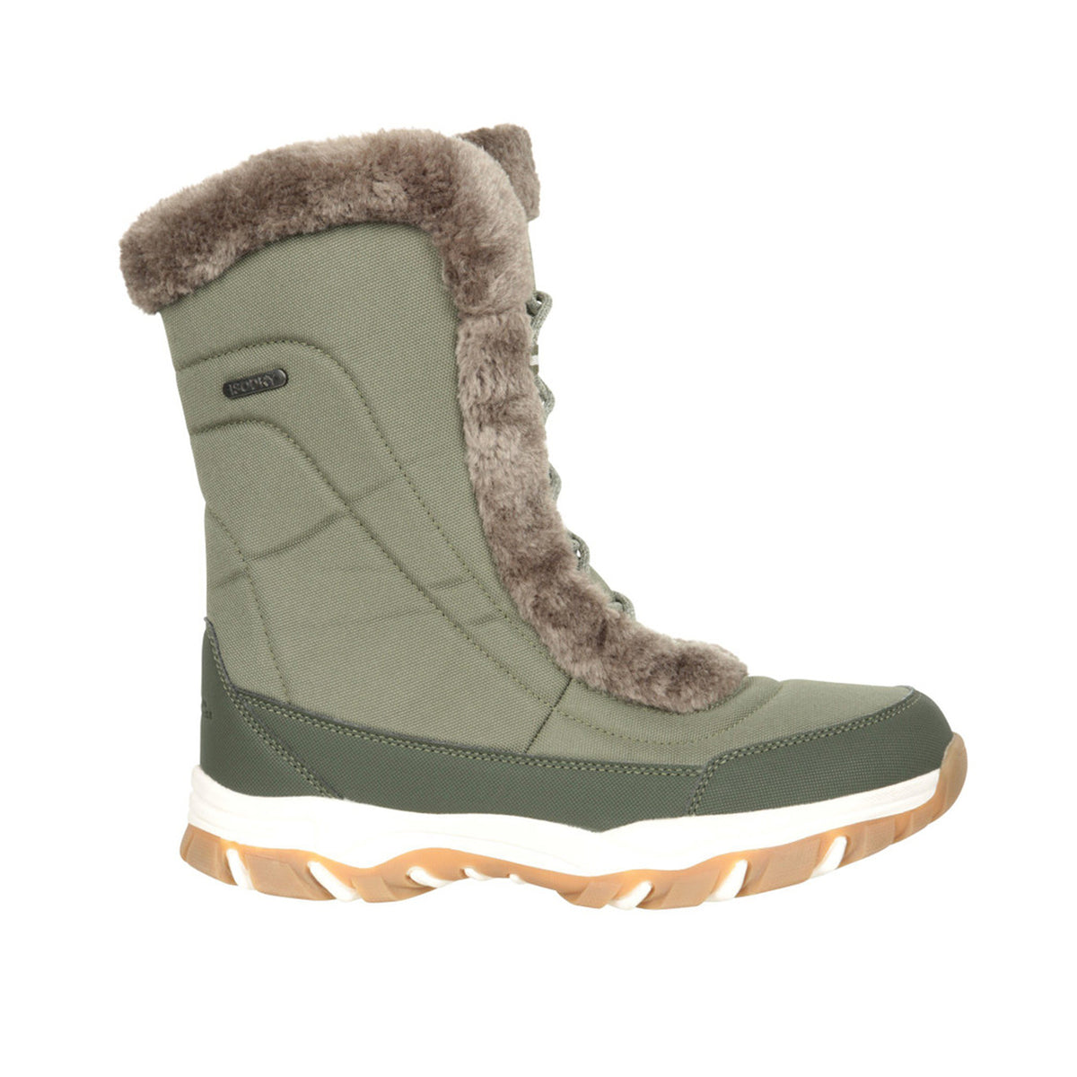 Khaki Green - Side - Mountain Warehouse Womens-Ladies Ohio Snow Boots