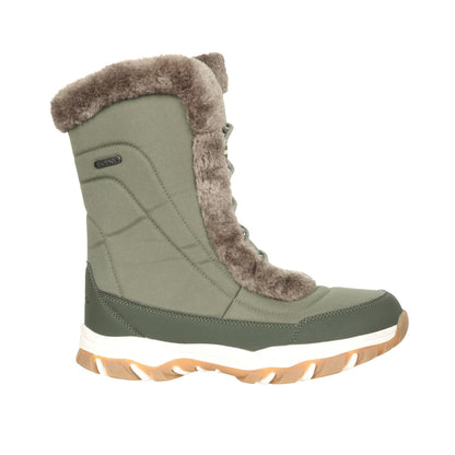 Khaki Green - Side - Mountain Warehouse Womens-Ladies Ohio Snow Boots