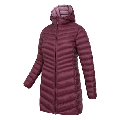 Burgundy - Lifestyle - Mountain Warehouse Womens-Ladies Florence Long Padded Jacket
