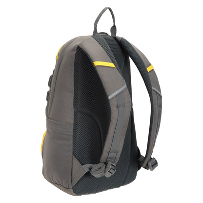 Grey-Yellow - Back - Mountain Warehouse Pace 12L Backpack