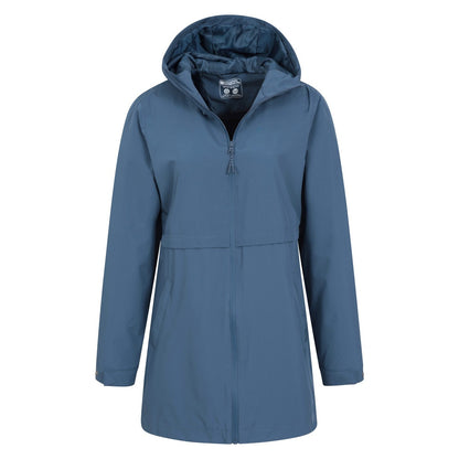 Dark Blue - Pack Shot - Mountain Warehouse Womens-Ladies Hilltop II Waterproof Jacket