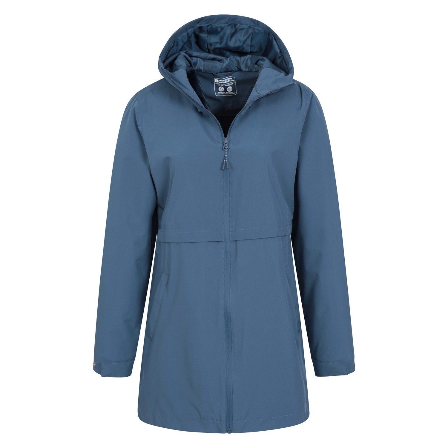 Dark Blue - Pack Shot - Mountain Warehouse Womens-Ladies Hilltop II Waterproof Jacket