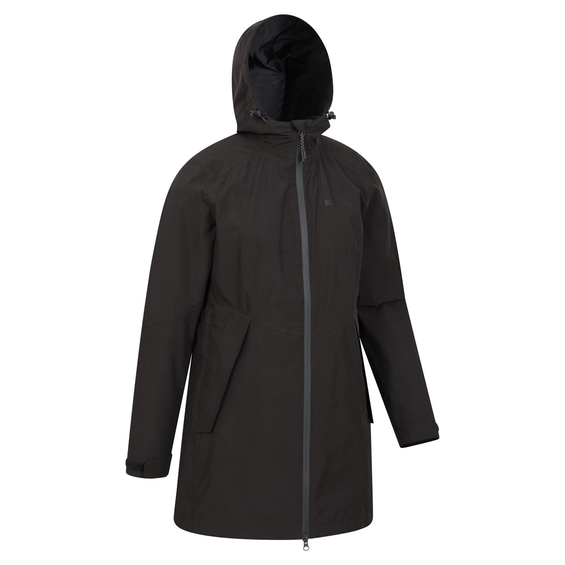Jet Black - Front - Mountain Warehouse Womens-Ladies Hilltop II Waterproof Jacket