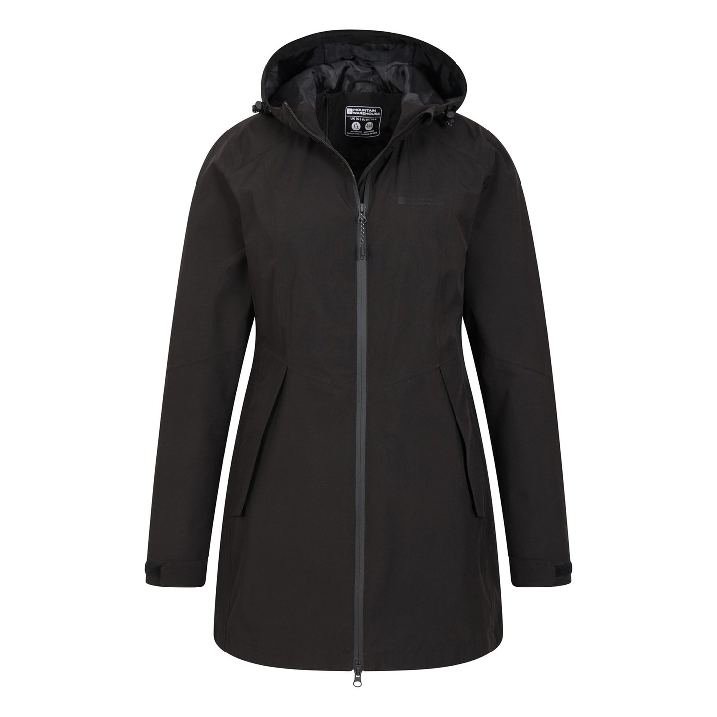 Jet Black - Lifestyle - Mountain Warehouse Womens-Ladies Hilltop II Waterproof Jacket