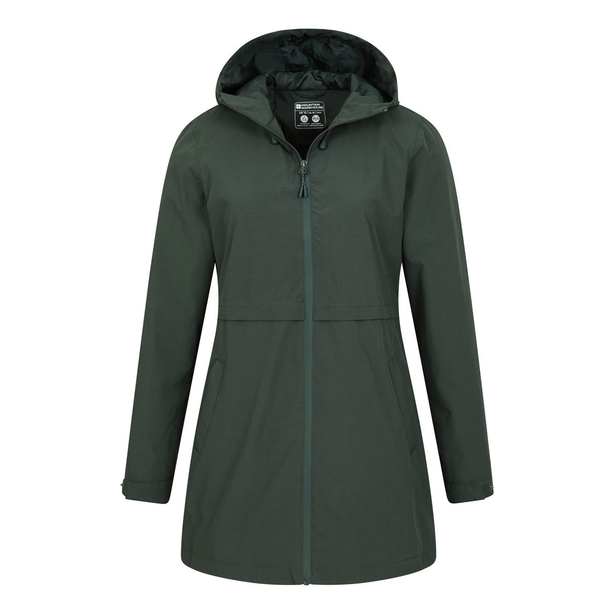 Dark Khaki - Pack Shot - Mountain Warehouse Womens-Ladies Hilltop II Waterproof Jacket