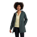 Dark Khaki - Close up - Mountain Warehouse Womens-Ladies Hilltop II Waterproof Jacket