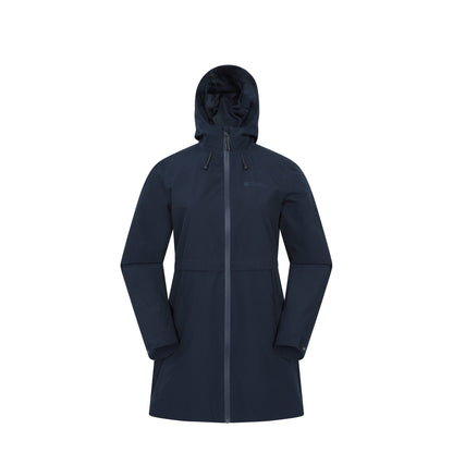 Navy - Front - Mountain Warehouse Womens-Ladies Hilltop II Waterproof Jacket