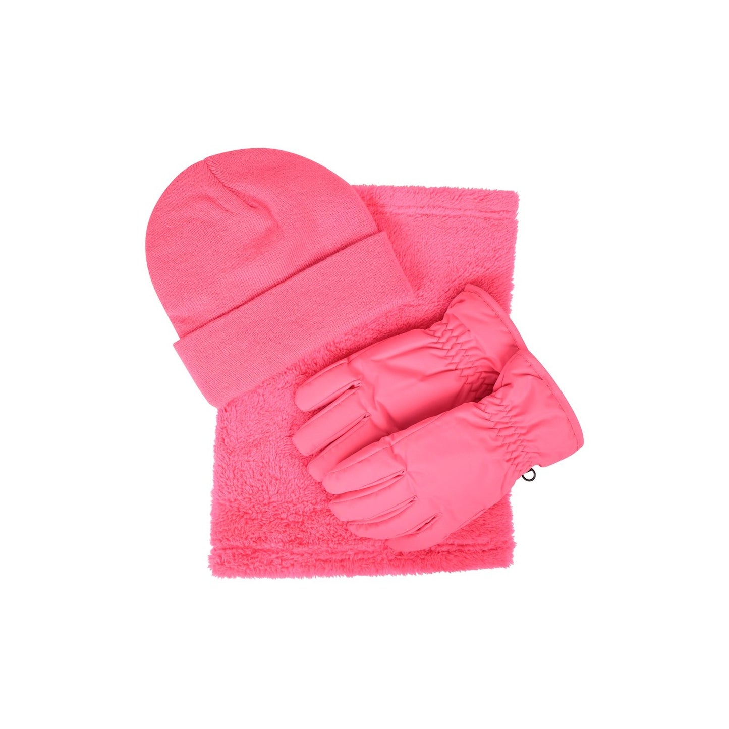 Dark Pink - Front - Mountain Warehouse Childrens-Kids Accessories Set (Pack of 3)