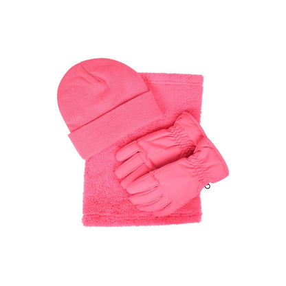 Dark Pink - Front - Mountain Warehouse Childrens-Kids Accessories Set (Pack of 3)