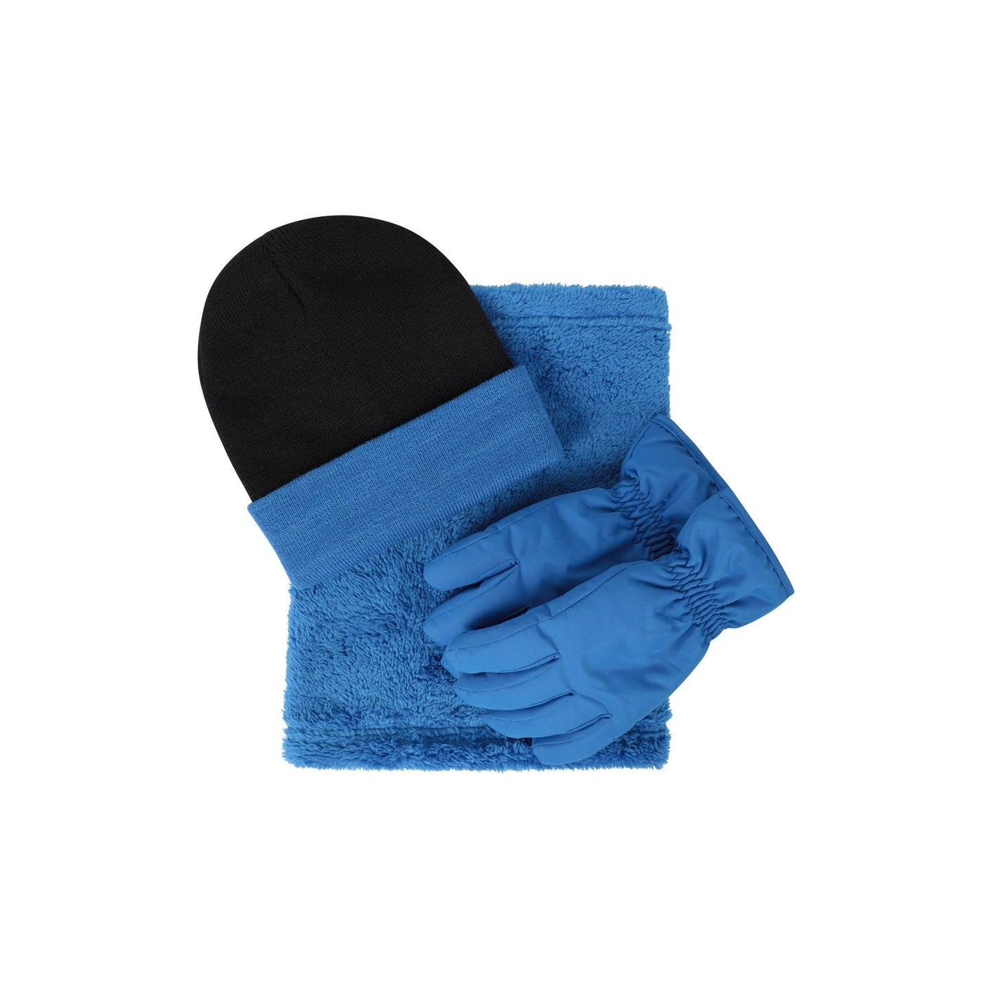 Bright Blue - Front - Mountain Warehouse Childrens-Kids Accessories Set (Pack of 3)