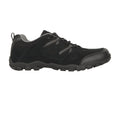 Black - Back - Mountain Warehouse Mens Outdoor III Suede Walking Shoes