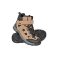 Dark Brown - Close up - Mountain Warehouse Mens Adventurer Adaptive Faux Suede Waterproof Boots