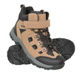 Brown - Pack Shot - Mountain Warehouse Mens Adventurer Adaptive Faux Suede Waterproof Boots