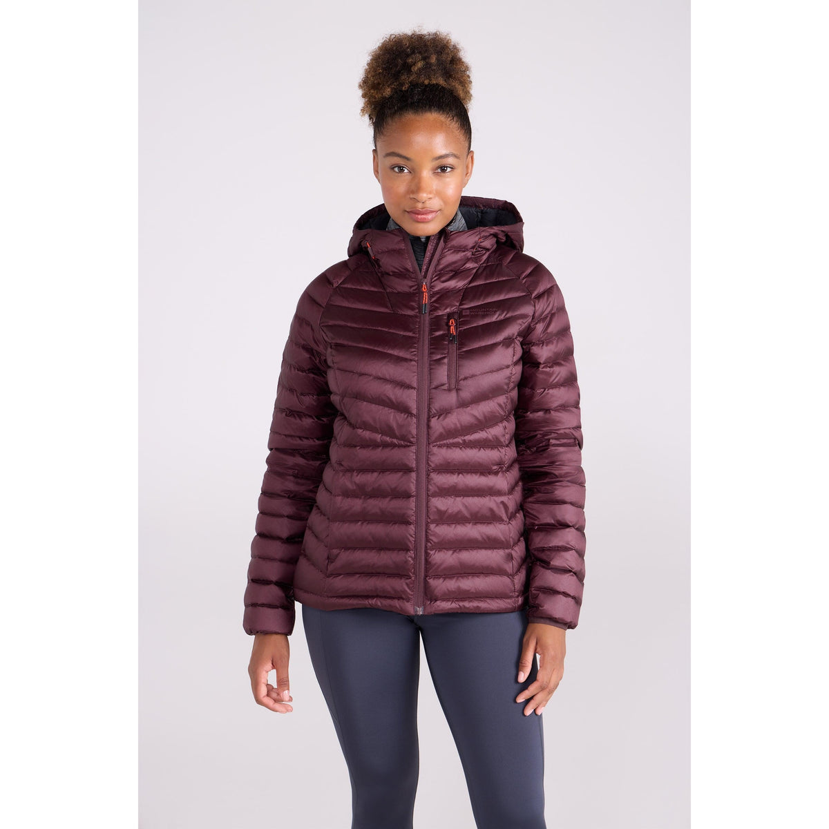 Burgundy - Front - Mountain Warehouse Womens-Ladies Skyline Extreme Hydrophobic Down Jacket