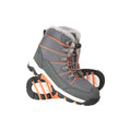 Grey-Orange - Close up - Mountain Warehouse Childrens-Kids Comet Waterproof Snow Boots