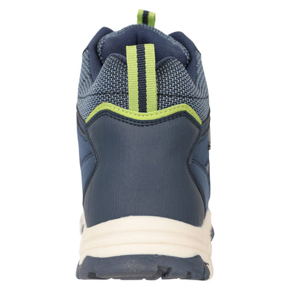 Blue - Back - Mountain Warehouse Childrens-Kids Adventurer Waterproof Walking Boots