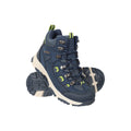 Blue - Close up - Mountain Warehouse Childrens-Kids Adventurer Waterproof Walking Boots