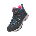 Navy - Front - Mountain Warehouse Childrens-Kids Adventurer Waterproof Walking Boots