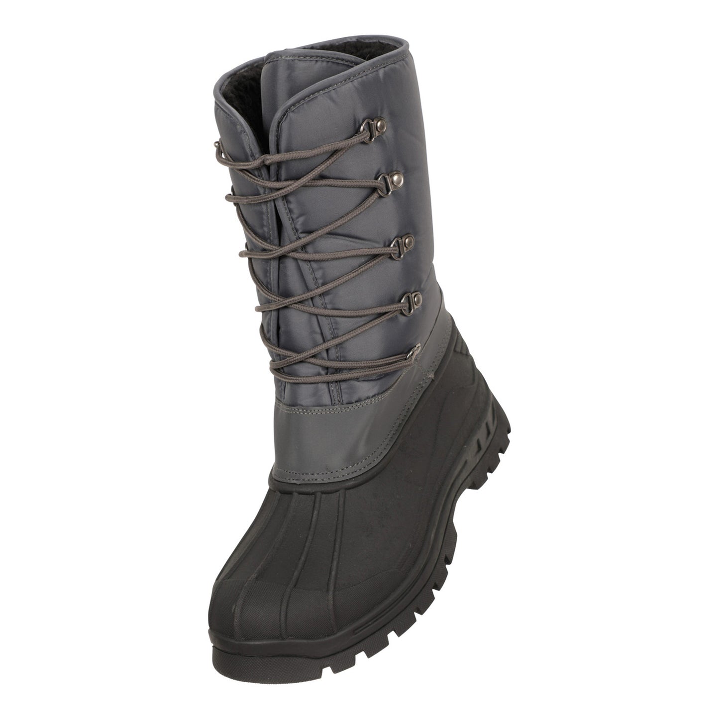 Grey - Close up - Mountain Warehouse Mens Plough Snow Boots