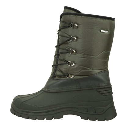 Khaki Green - Side - Mountain Warehouse Mens Plough Snow Boots
