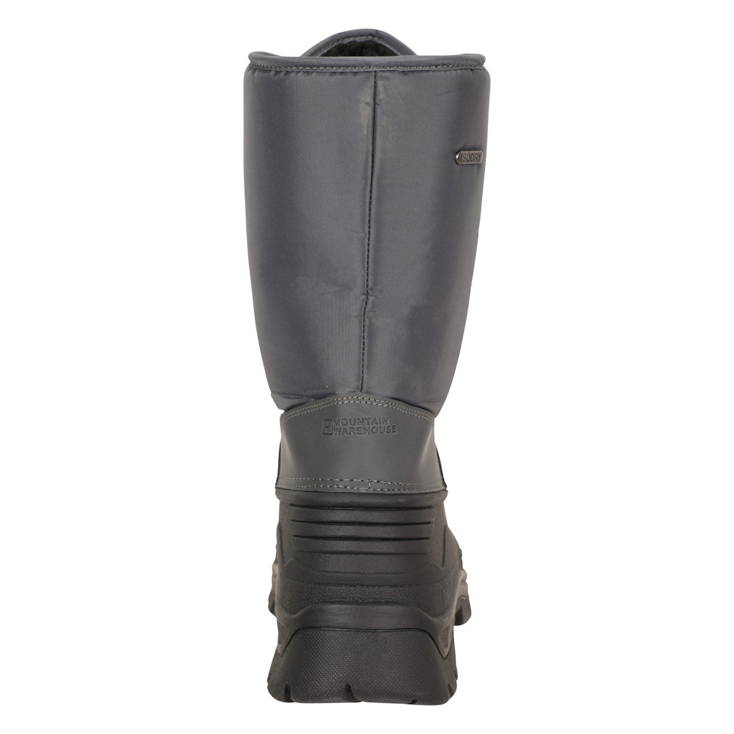 Grey - Back - Mountain Warehouse Mens Plough Snow Boots