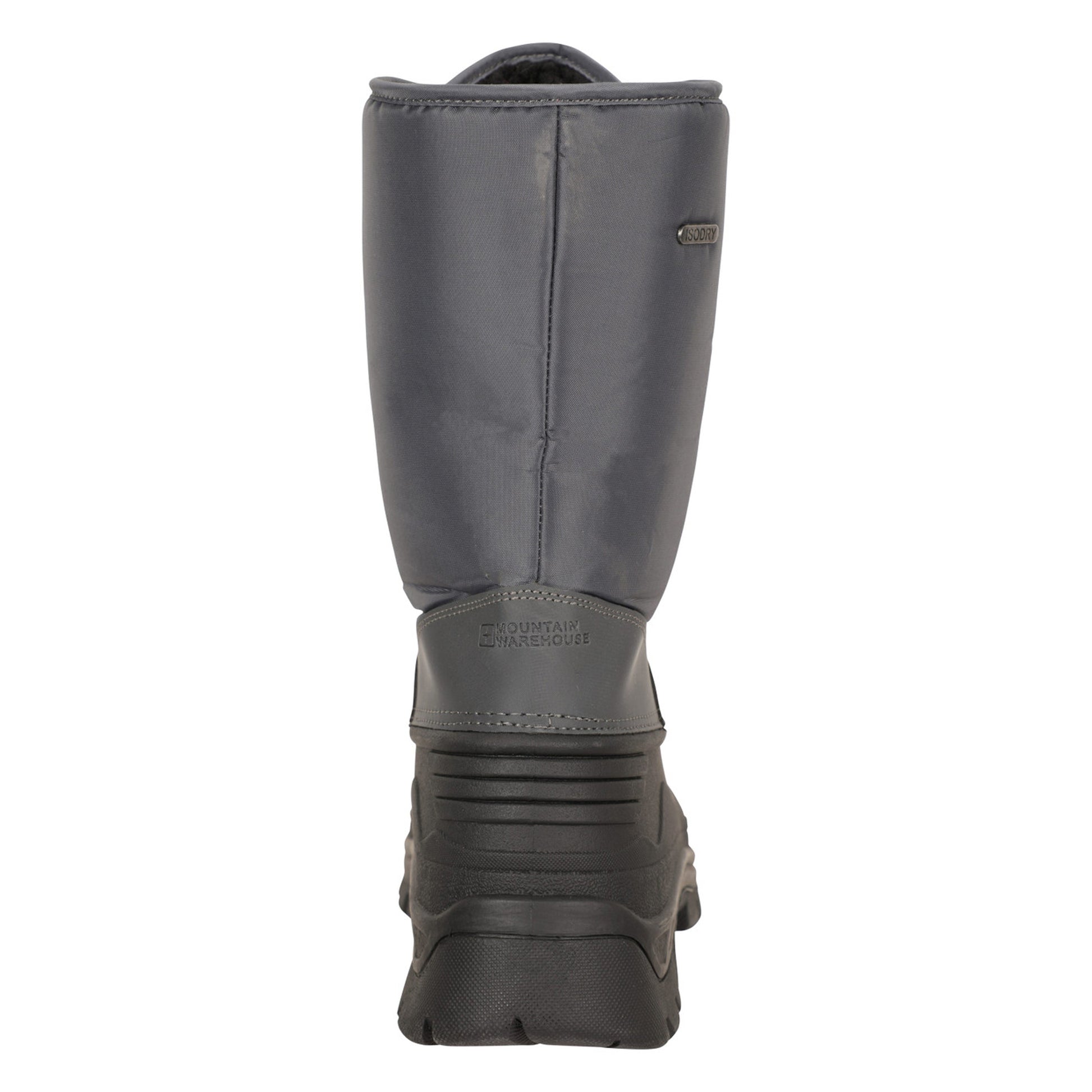 Grey - Back - Mountain Warehouse Mens Plough Snow Boots