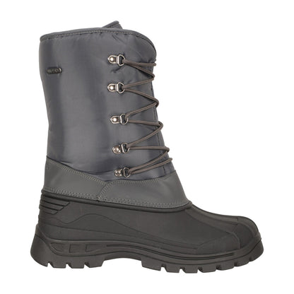 Grey - Side - Mountain Warehouse Mens Plough Snow Boots