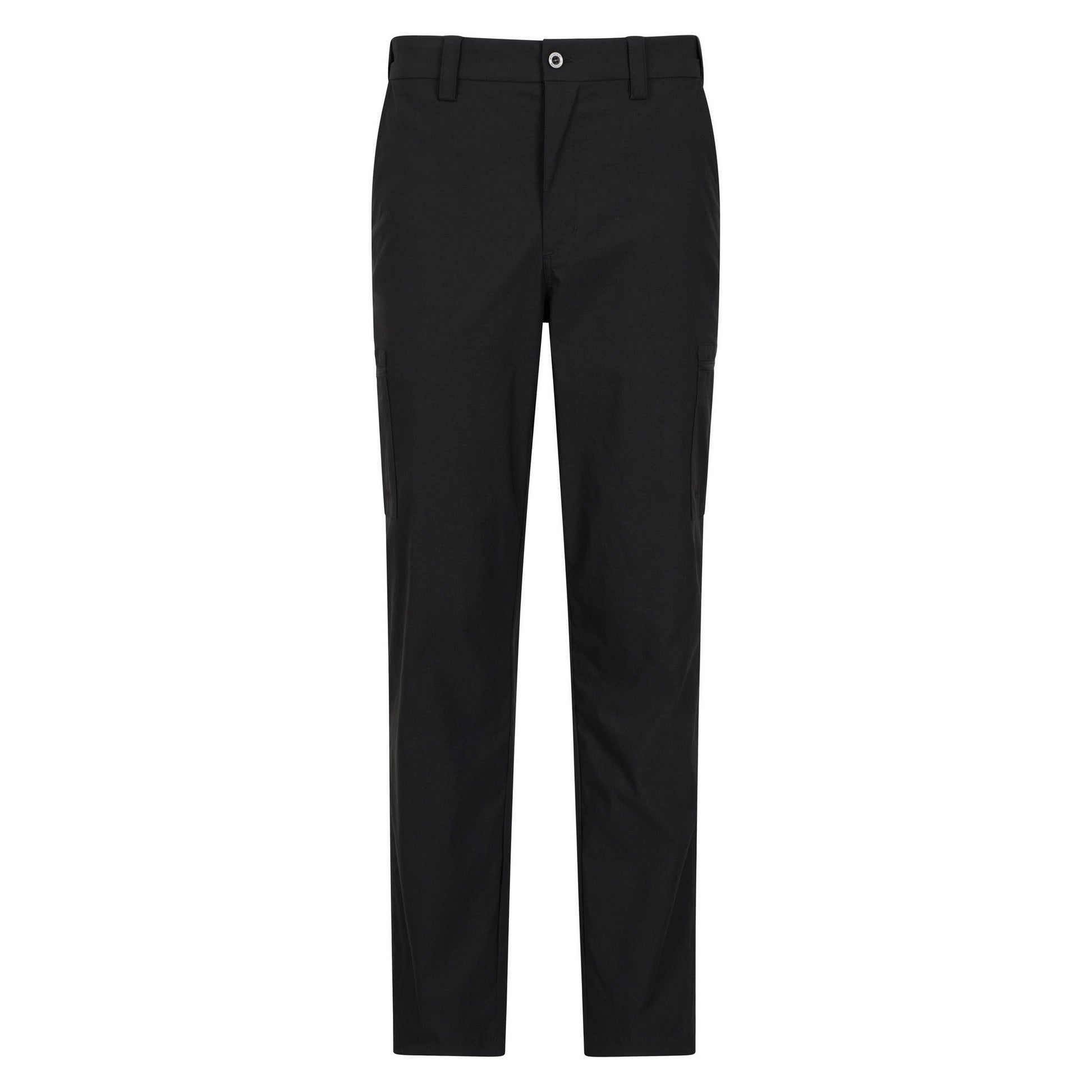 Jet Black - Back - Mountain Warehouse Mens Trek Stretch Cargo Trousers