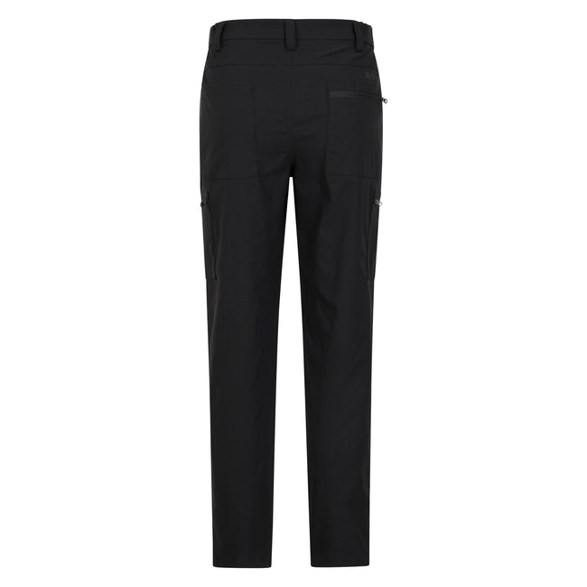 Grey - Close up - Mountain Warehouse Mens Trek Stretch Cargo Trousers