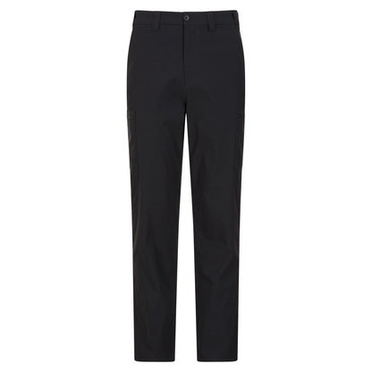 Black - Front - Mountain Warehouse Mens Trek Stretch Cargo Trousers