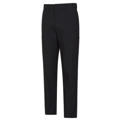 Black - Lifestyle - Mountain Warehouse Mens Trek Stretch Cargo Trousers