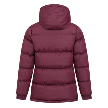Burgundy - Side - Mountain Warehouse Womens-Ladies Waterproof Padded Jacket