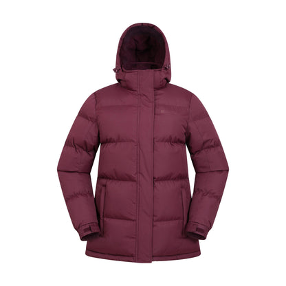 Burgundy - Lifestyle - Mountain Warehouse Womens-Ladies Waterproof Padded Jacket