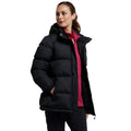 Black - Close up - Mountain Warehouse Womens-Ladies Waterproof Padded Jacket