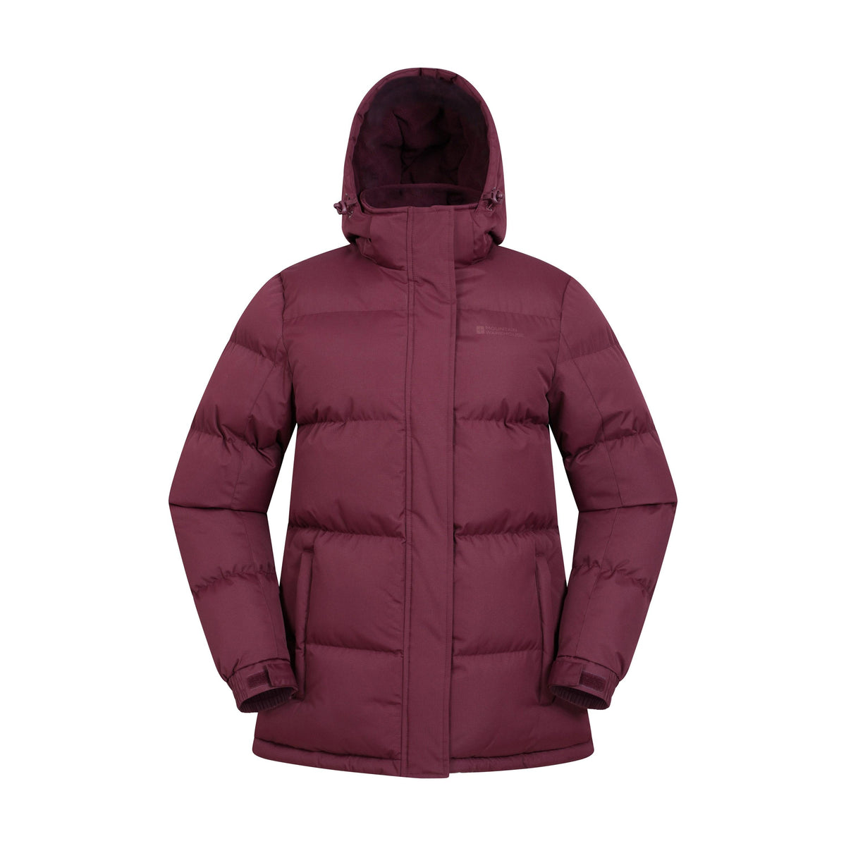 Burgundy - Front - Mountain Warehouse Womens-Ladies Waterproof Padded Jacket