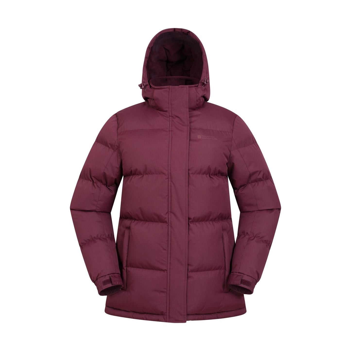 Burgundy - Front - Mountain Warehouse Womens-Ladies Waterproof Padded Jacket