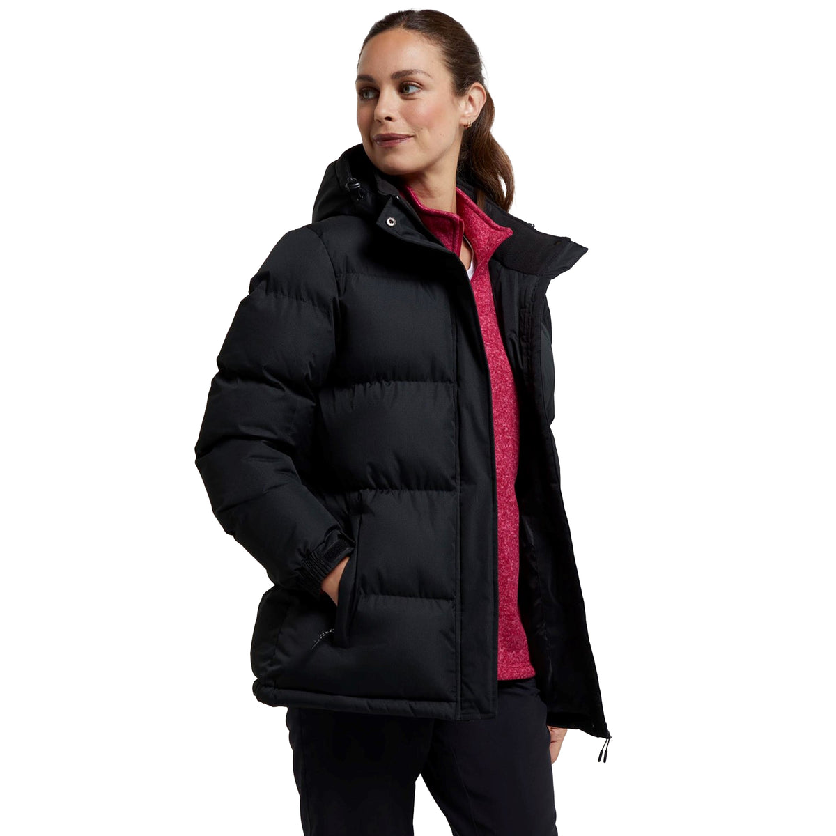Burgundy - Front - Mountain Warehouse Womens-Ladies Waterproof Padded Jacket