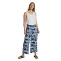 Navy - Side - Animal Womens-Ladies Tassia Recycled Cropped Trousers