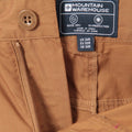 Tan - Close up - Mountain Warehouse Mens Trek II Cargo Trousers