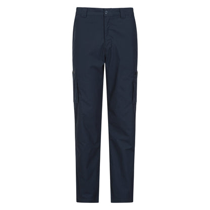 Dark Blue - Front - Mountain Warehouse Mens Trek II Cargo Trousers