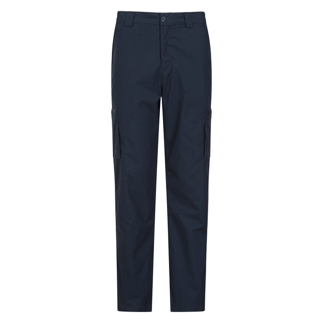 Dark Blue - Front - Mountain Warehouse Mens Trek II Cargo Trousers