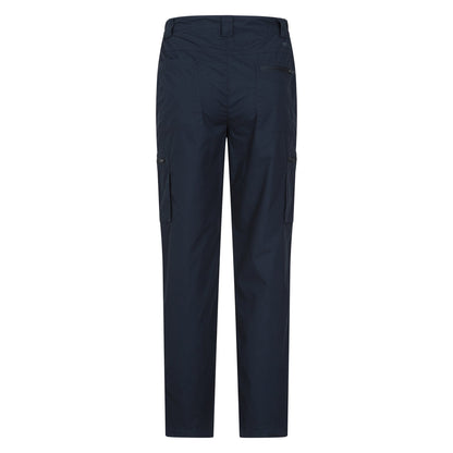 Dark Blue - Side - Mountain Warehouse Mens Trek II Cargo Trousers