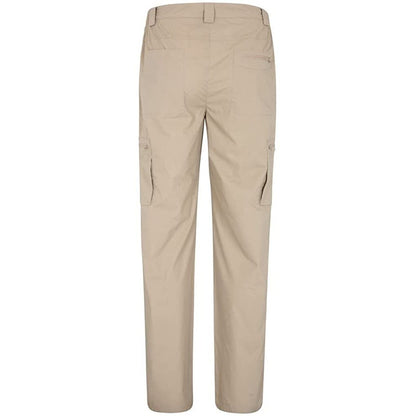 Dark Beige - Side - Mountain Warehouse Mens Trek II Cargo Trousers