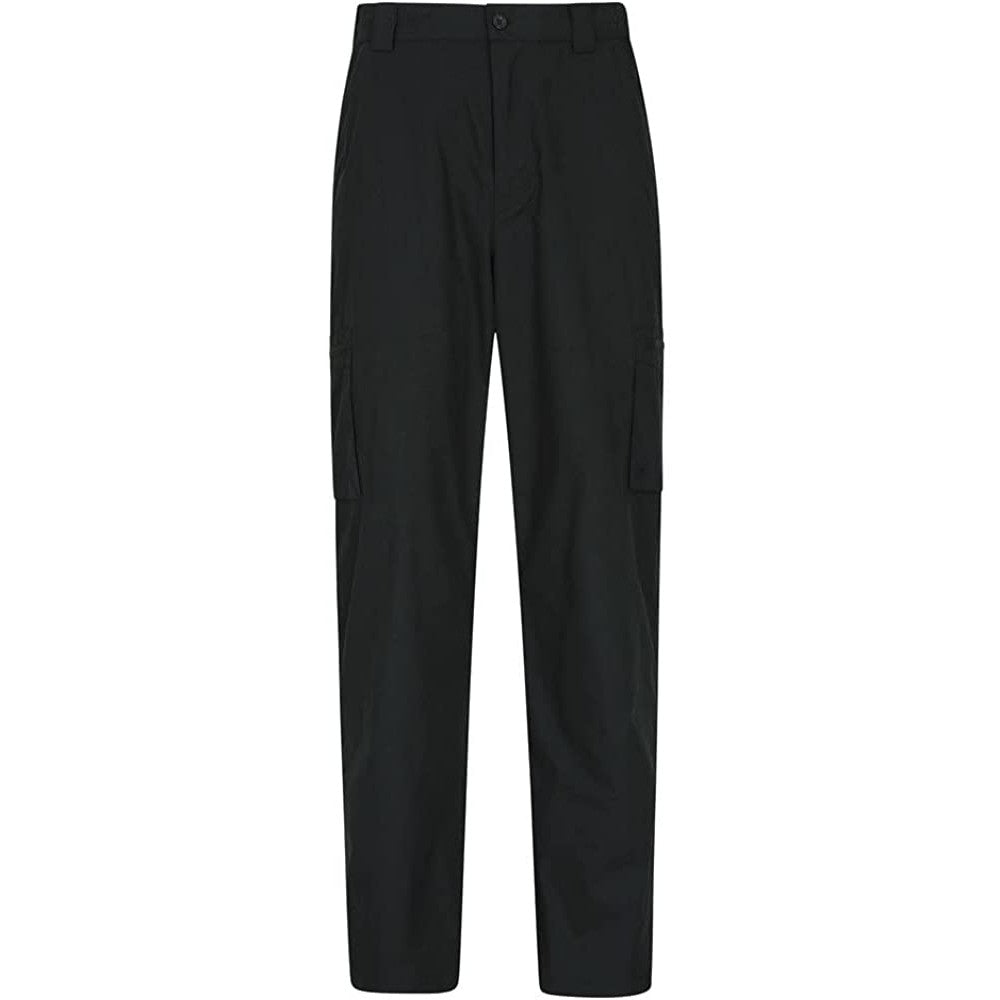 Black - Front - Mountain Warehouse Mens Trek II Cargo Trousers