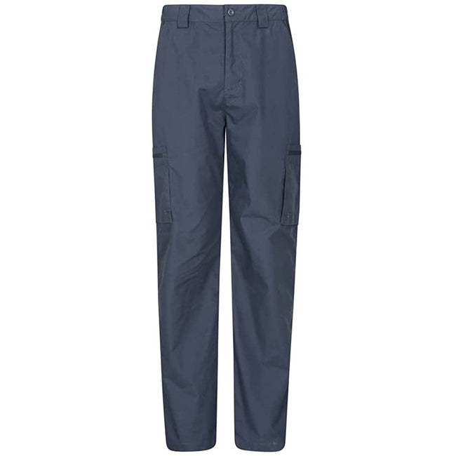 Blue - Front - Mountain Warehouse Mens Trek II Cargo Trousers
