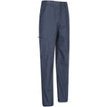 Blue - Back - Mountain Warehouse Mens Trek II Cargo Trousers